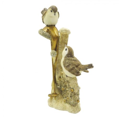 Madár figurák - Arany - 18 cm