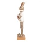 Nyuszifiú barna ruhás, répás muffinnal - 28 cm - Raktáron