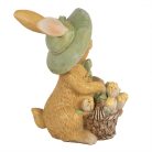 Nyuszi virágkosárral - 11 cm - Raktáron