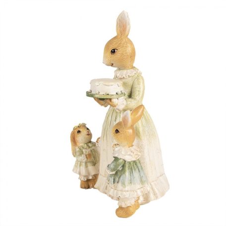 Nyuszimama nyuszigyerekekkel tortával - 21 cm - Raktáron