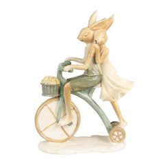 Nyuszipár kerékpárral - 23 cm - Raktáron