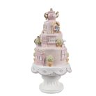 Dekorációs rózsaszin torta - 27x13 cm
