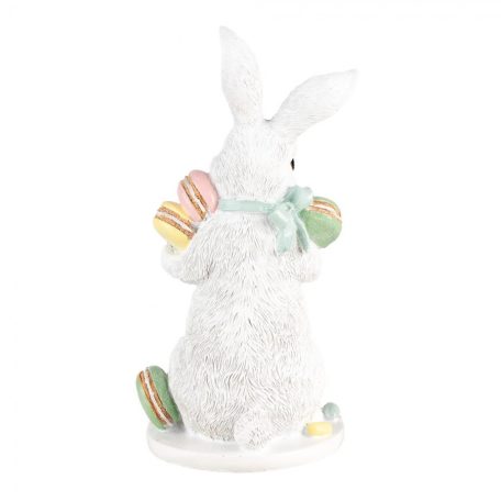 Fehér nyuszi Macaron sütikkel - 25 cm - Raktáron