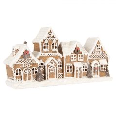 Mézeskalács házikók - 25x6x13 cm