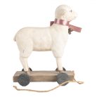 Bárány masnival, csengővel - 17x9x20 cm 