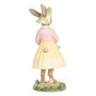 Sárga ruhás nyuszilány kosárkával - 12 cm - Raktáron