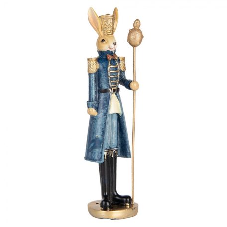 Elegáns kék ruhás nyuszifiú - 18 cm