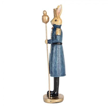 Elegáns kék ruhás nyuszifiú - 18 cm