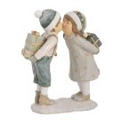 Krém-zöld puszilkodós gyerekek - 15x6x18 cm - Raktáron