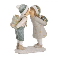 Krém-zöld puszilkodós gyerekek - 15x6x18 cm - Raktáron