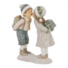 Krém-zöld puszilkodós gyerekek - 15x6x18 cm - Raktáron