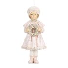 Rózsaszin gyermek koszorúval - 11 cm - Raktáron