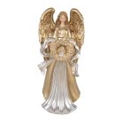 Karácsonyi angyal figura - Arany - 16x13x35 cm  