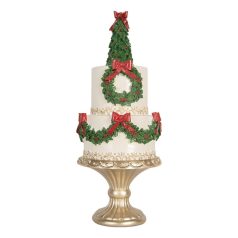 Karácsonyi torta dekoráció - 17x42 cm