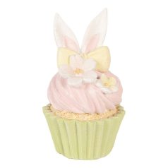   Clayre & Eef - Rózsaszin muffin nyuszifüllel - 7x13 cm - Raktáron