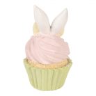 Clayre & Eef - Rózsaszin muffin nyuszifüllel - 7x13 cm - Raktáron