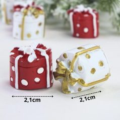 Ajándékcsomag - Pöttyös - 2,1x2,1 cm - 6 db/csomag