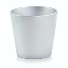   Kerámia kaspó - Basic - Ezüst - 10x8 cm, 14x13 cm, 15x14cm, 17x15 cm