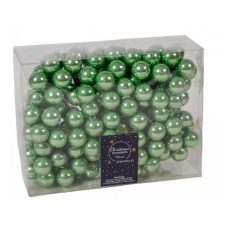  Üveg karácsonyfadísz pick - Zöld fényes - 2,5 cm - 12 db/csokor