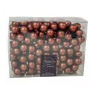 Üveg karácsonyfadísz pick - Sötétbarna matt - 2,5 cm - 12 db/csokor