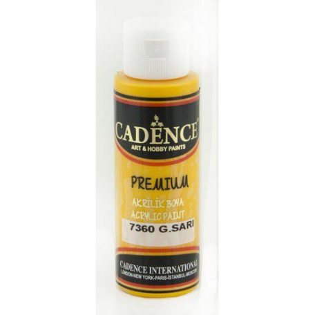Cadence Premium festék - 70 ml - Napsárga - 7360