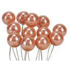 Drótos bogyó gyöngyház - Barack - 1,8 cm - 12 db/csomag