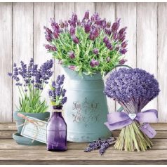   Nouveau papírszalvéta - Lavender Scene cream - 33x33cm - 20 db/csomag