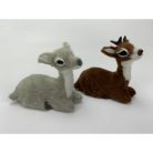 Őzike ülő szürke prémium - 5,8 cm