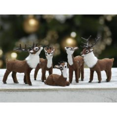 Bőgő szarvas barna prémium - 10,5 cm