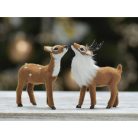 Bőgő szarvas aranybarna prémium - 10 cm 