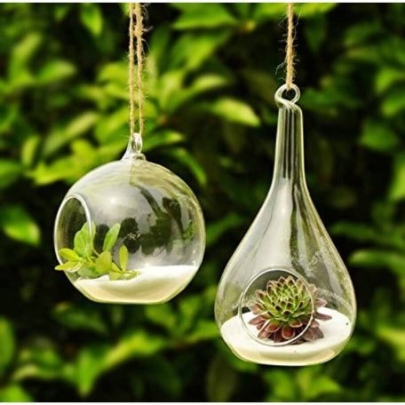 Üveg talpas gömb S - 12x11 cm