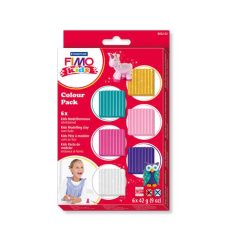   FIMO Kids süthető gyurma készlet, Colour Pack - 6x42 g - lányoknak