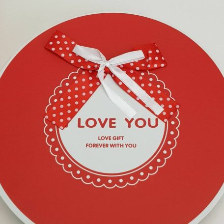 Pöttyös papírdoboz piros - 3 db-os szett