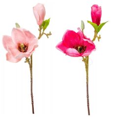 Magnólia ág - 2 színben - 36 cm