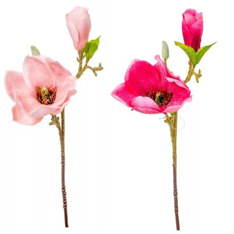 Magnólia ág - 2 színben - 36 cm