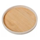 Fa tálca - Fehér-natúr - 35 cm