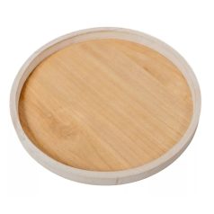 Fa tálca - Fehér-natúr - 35 cm