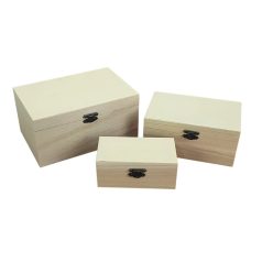 Natúr fadoboz - 12,5 cm, 15,5 cm, 18,5 cm - 3 db-os szett