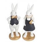 Nyuszi fiú és  lány fekete-fehér - 20,5 cm