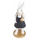 Nyuszi fiú és  lány fekete-fehér - 20,5 cm