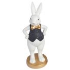 Nyuszi fiú és  lány fekete-fehér - 20,5 cm