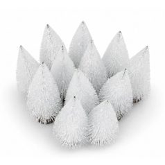 Dekor fenyőfa - Fehér - 15 cm  