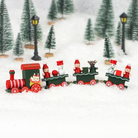 Mesebeli világító karácsonyi vonat - 25 cm 