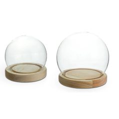  Üvegbúra fa talppal - 10 cm, 13 cm