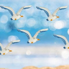 Sirály figura - 5 db/csomag - Raktáron