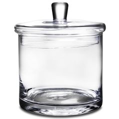 Elegáns üveg tároló - 17x14,5x14,5 cm