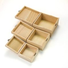  Natúr négyszögek - 15cm, 12 cm, 9,5 cm -3 db-os szett