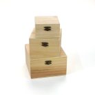  Natúr négyszögek - 15cm, 12 cm, 9,5 cm -3 db-os szett