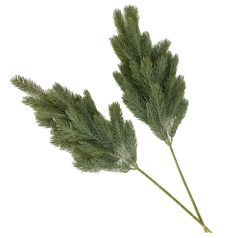 Dekorációs hamvas fenyőág - 2 db/csomag
