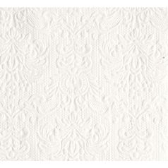   Ambiente Elegance White dombornyomott papírszalvéta 25x25cm - 15db-os